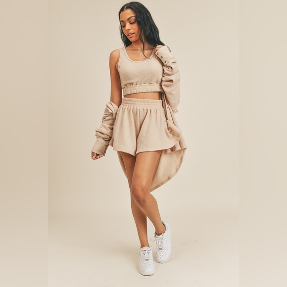 Good vibes only 3 piece set in honey cream - Picture 5 of 11